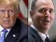 President Trump has suggested Rep. Adam Schiff (D-CA) should face "arrest for treason" after he "illegally made up a FAKE & terrible statement" that he read out in Congress in an attempt to frame the president.